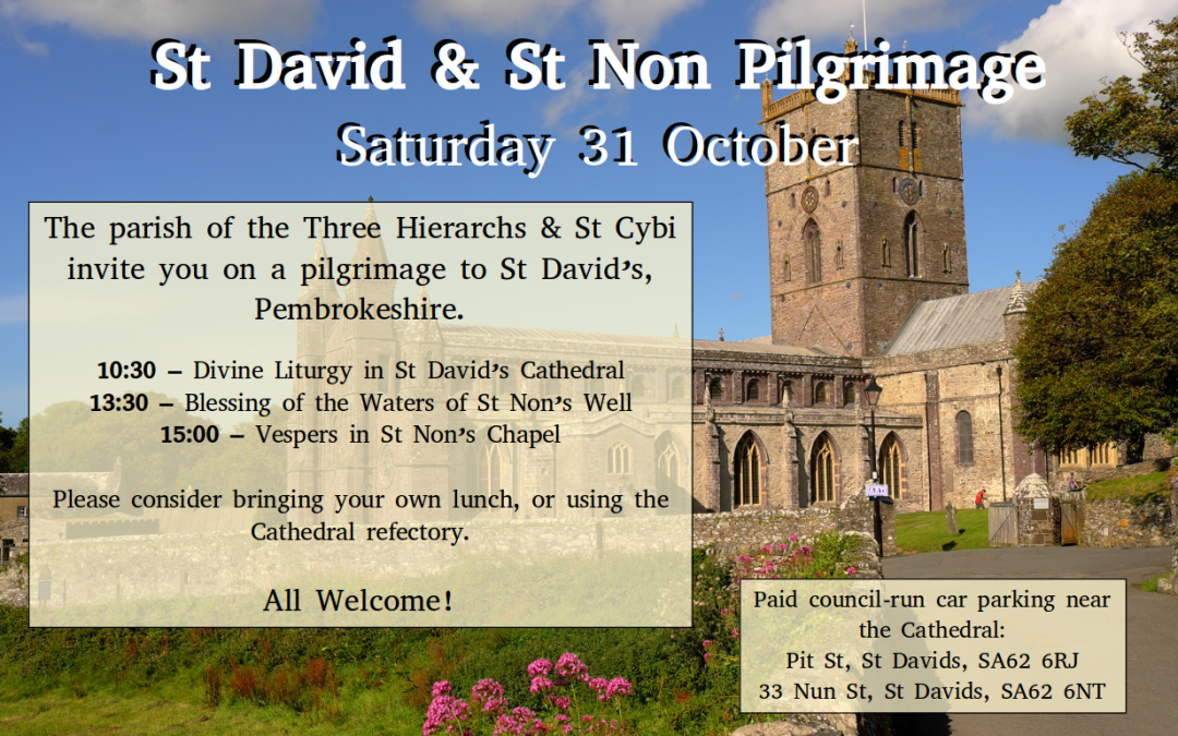 St David and St Non Pilgrimage, 31 October 2026